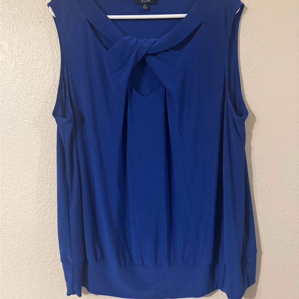 Blue Sleeveless Top